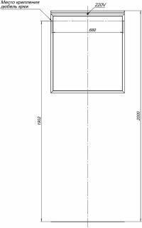 Зеркало Allen Brau Priority 1.31014.60 с подсветкой Медь браш